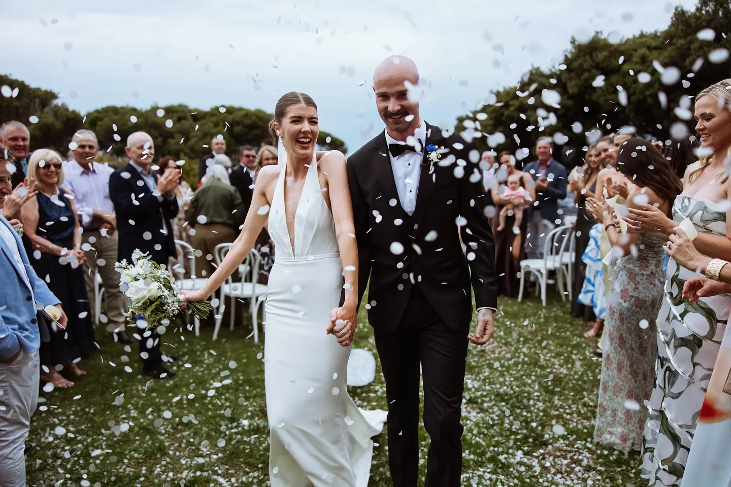 Waterfront wedding ceremony at Geelong Victoria
