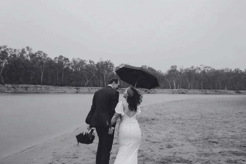 Rustic wedding near the Murray River